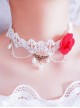 Pretty White Lace Floral Lolita Necklace