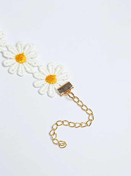 Concise Cute Small Daisy Sweet Lolita Necklace