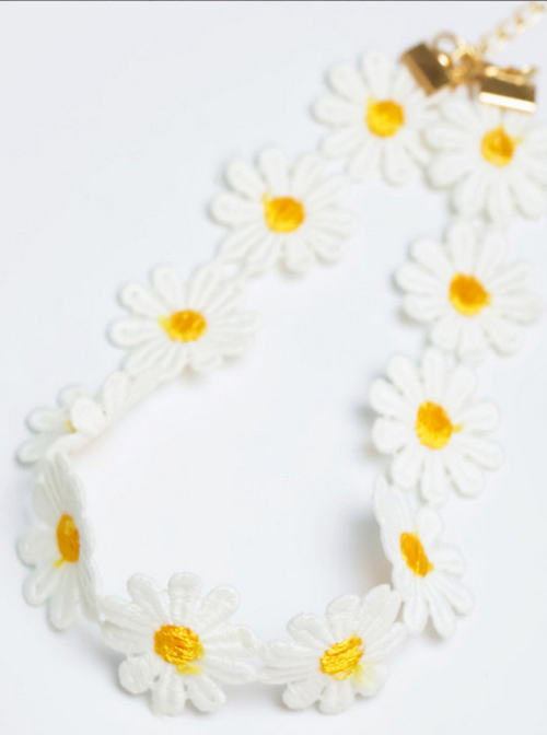 Concise Cute Small Daisy Sweet Lolita Necklace