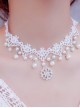 Pretty Concise White Lace Lolita Necklace