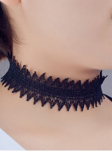 Charming Black Lace Lady Lolita Necklace