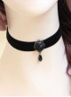 Gothic Black Rose Lolita Necklace