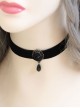 Gothic Black Rose Lolita Necklace