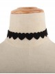 Cute Black Velvet Heart Lolita Neckband