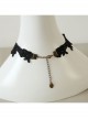 Gothic Black Lace Star Pendant Lolita Necklace