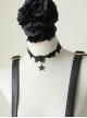 Gothic Black Lace Star Pendant Lolita Necklace