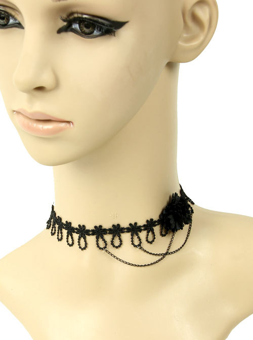 Special Black Lace Lady Lolita Necklace