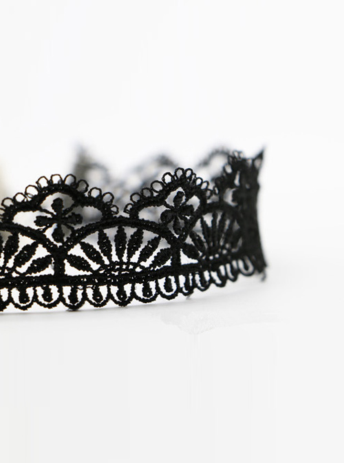 Black Retro Lace Lady Lolita Necklace