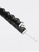 Black Retro Lace Lady Lolita Necklace