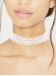 White Lace Elegant Girls Lolita Choker