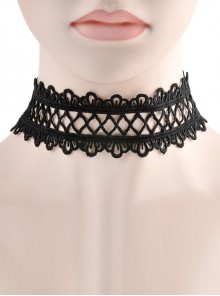 Gorgeous Black Delicate Lace Lolita Necklace