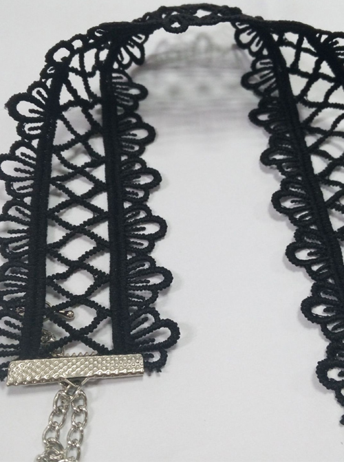 Gorgeous Black Delicate Lace Lolita Necklace