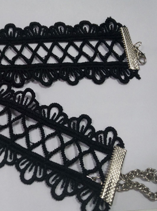 Gorgeous Black Delicate Lace Lolita Necklace