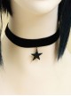 Black Five-pointed Star Gothic Lolita Neckband