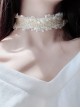 Sweet White Lace Broken Edge Lolita Choker