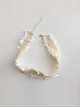 Sweet White Lace Broken Edge Lolita Choker