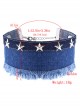 Denim Cloth Five-pointed Star Decoration Lady Lolita Necklace