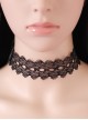 Elegant Black Tassel Lace Lolita Necklace