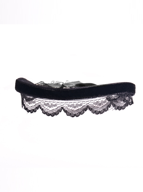 Black Romantic Lace Velvet Lady Lolita Necklace