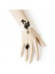 White Lace Black Swan Lolita Bracelet And Ring Set