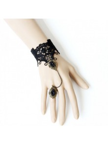 Gothic Lace Handmade Lolita Bracelet And Ring Set