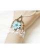 White Lace Sweet Sakura Lolita Bracelet And Ring Set