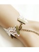 White Lace Sweet Sakura Lolita Bracelet And Ring Set