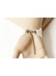 White Lace Bead Sweet Rose Lolita Wrist Strap