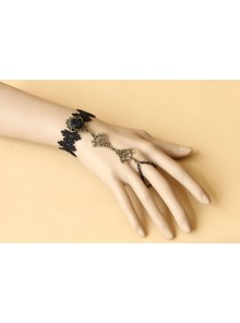 Romantic Black Lace Handmade Lolita Wrist Strap