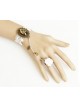 White Lace Gorgeous Exaggerated Leopard Print Lolita Bracelet And Ring Set