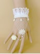 Sweet White Lace Rose Handmade Lolita Wrist Strap