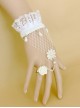 Sweet White Lace Rose Handmade Lolita Wrist Strap