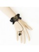 Charming Black Butterfly Lady Lolita Bracelet And Ring Set