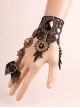 Black Lace Gears Decorate Lolita Wrist Strap