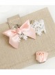 Pink Bowknot Girls Lolita Bracelet And Ring Set