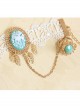 Concise White Lace Exquisite Pendant Wrist Strap And Ring