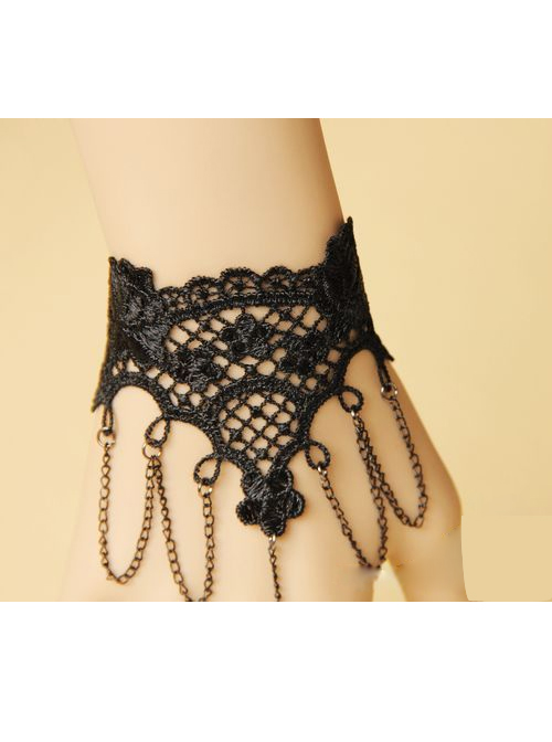 Gothic Cross Bat Lady Lolita Bracelet And Ring Set