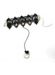 Handmade Romantic Gothic Black Lace Lady Lolita Bracelet And Ring Set