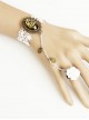 Retro White Lace Lady Handmade Lolita Bracelet And Ring Set