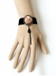 Elegant Concise Black Lady Lolita Bracelet And Ring Set