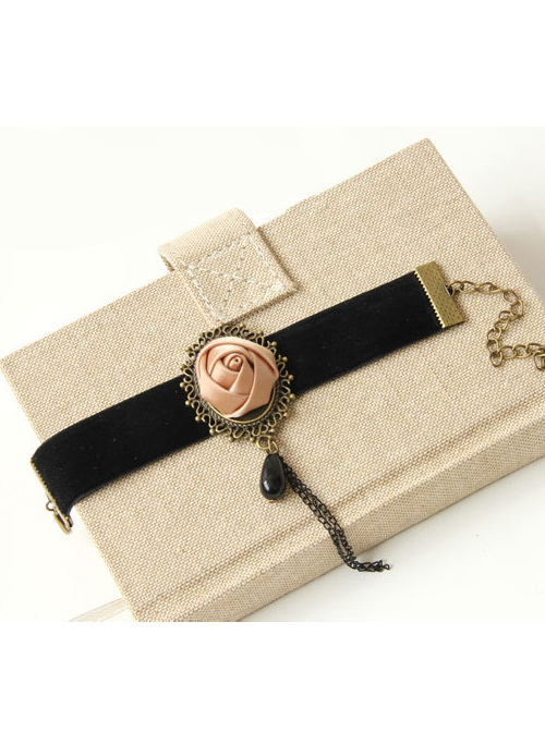 Elegant Concise Black Lady Lolita Bracelet And Ring Set