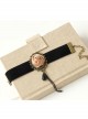 Elegant Concise Black Lady Lolita Bracelet And Ring Set