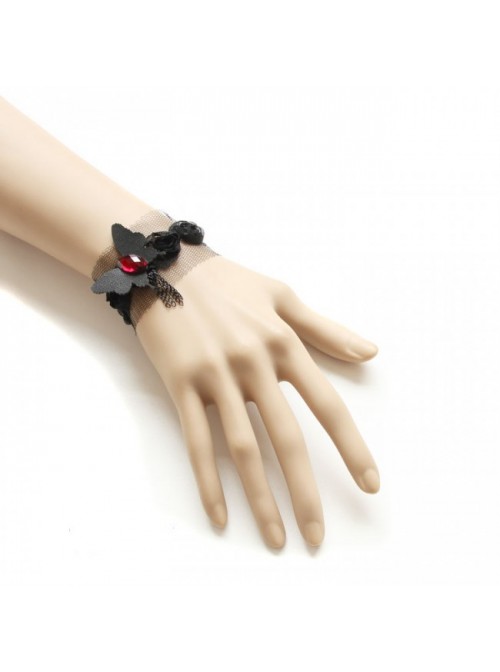 Cute Black Butterfly Little Girls Lolita Wrist Strap