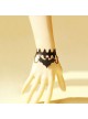 Black Leather Bat Lolita Wrist Strap