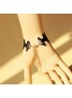 Black Leather Bat Lolita Wrist Strap