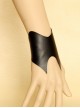 Handmade Black PU Leather Lady Lolita Wrist Strap