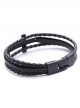 Concise Black Lady Lolita Leather Wrist Strap