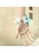 Retro Green Flower Handmade Lolita Wrist Strap