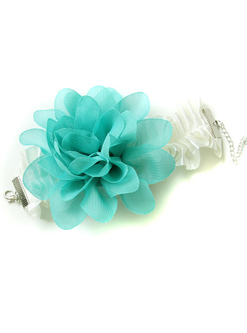 Retro Green Flower Handmade Lolita Wrist Strap