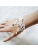 Sweet White Lace Pearl Lolita Wrist Strap